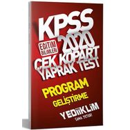 Yediiklim Yayınları 2020 KPSS Eğitim Bilimleri Program Geliştirme Çek Kopart Yaprak Test