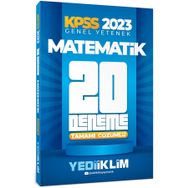 Yediiklim Yayınları 2023 KPSS Genel Yetenek Matematik Tamamı Çözümlü 20 Deneme