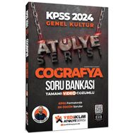 Yediiklim Yayınları 2024 Kpss Atölye Serisi Tamamı Video Çözümlü Coğrafya Soru Bankası