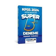 Yediiklim Yayınları - 2024 KPSS Eğitim Bilimleri Tamamı Çözümlü Süper 5'li Deneme