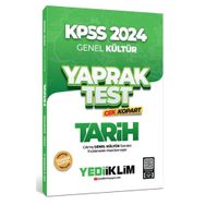 Yediiklim Yayınları 2024 KPSS Genel Kültür Tarih Çek Kopart Yaprak Test