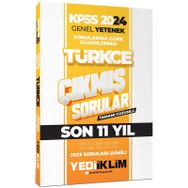 Yediiklim Yayınları - 2024 KPSS Genel Yetenek Lisans Türkçe Konularına Göre Tamamı Çözümlü Çıkmış Sorular