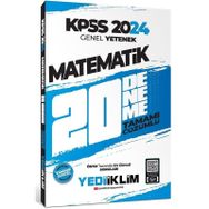 Yediiklim Yayınları - 2024 KPSS Genel Yetenek Matematik Tamamı Çözümlü 20 Deneme