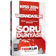 Yediiklim Yayınları - KPSS 2024 Genel Kültür Vatandaşlık Soru Dünyası