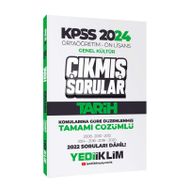 Yediiklim Yayınları KPSS 2024 Ortaöğretim-Önlisans Tarih Konularına Göre Çıkmış Sorular