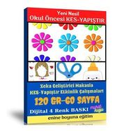 Yeni Nesil Okul Öncesi Kes Yapıştır Etkinlik Kitabı Enine Boyuna Eğitim