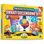 Yeni Neuro-Via Sistemi ile Dikkati Güçlendirme Seti 8 Yaş 3 Kitap - Osman Abalı