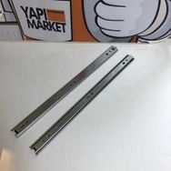 Yeniler Tek Açılım 27x400 mm Mandallı Bilyalı Ray