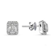Yetkin Diamond 0.30 Karat Pırlanta Baget Küpe