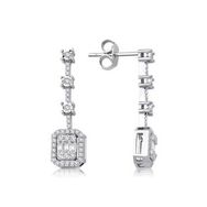 Yetkin Diamond 0.52 Karat Pırlanta Baget Küpe