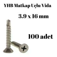 Yhb 3,9x16 cm 100'lü Paket Matkap Uçlu Vida