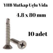 Yhb 4.8x80 mm 10 Adet Matkap Uçlu Vida