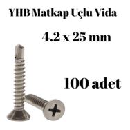 Yhb 4,2x25 mm 100'lü Paket Matkap Uçlu Vida