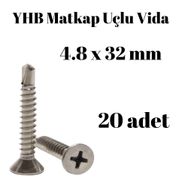 Yhb 4,8x32 mm 20'li Paket Matkap Uçlu Vida