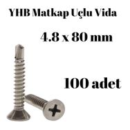 Yhb 4,8x80 mm 100'lü Paket Matkap Uçlu Vida
