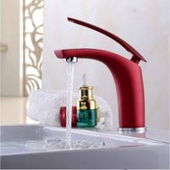 YHSGY B07TZTXNGW Kırmızı Pirinç Tek Saplı Lavabo Bataryası