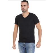 Yıldız 151 Siyah 3'lü V Yaka Erkek T-Shirt