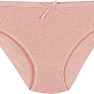 Yıldız 3573 Pudra 12 Adet Kadın Ribana Kalpli Bikini Külot
