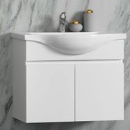 Yıldız Beyaz 65 cm Banyo Dolabı
