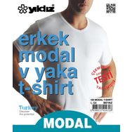 Yıldız Çamaşır 150 Beyaz V Yaka Erkek T-Shirt