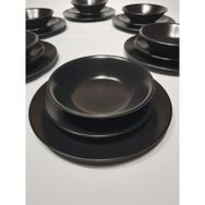 Yıldızhome Mat Siyah 6 Kişilik 18 Parça Yemek Takımı
