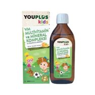 YouPlus Kids VM Multivitamin Mineral 150 ml Şurup