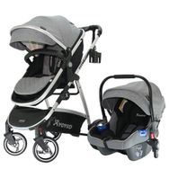Yoyko City Seyahat Sistem 3 İn 1 Gri Silver Bebek Arabası