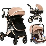 Yoyko Ultimate Travel Sistem 3 in 1 Coffee Rose Bebek Arabası