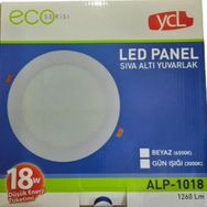 Yücel 18W Eko Yuvarlak Günışığı 3000k Led Panel