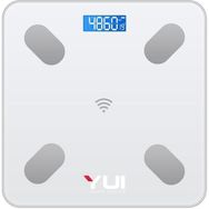 Yui TZC-001 Beyaz Yağ Ölçer Çok Fonksiyonlu Akıllı Bluetooth Şarjlı Tartı