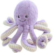 Yunanming Krem Mor Yavru Ahtapot 40 cm Peluş Oyuncak