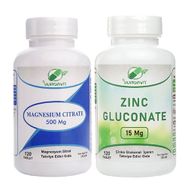 Yurdavit Magnezyum Sitrat 120 Tablet + Zinc Gluconate 120 Tablet