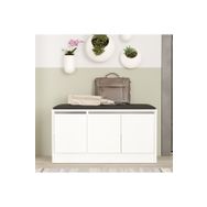 Yurudesign More Puflu Ayakkabılık 3 Kapaklı Dolap 90CM Beyaz Mr2-W