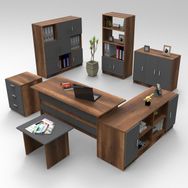 Yurudesign Vario Abcdefg2 Antrasit Ofis Masa Makam Takımı