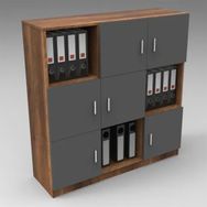 Yurudesign Vario G Antrasit Ofis Klasör Dolabı Kitaplık