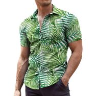 YWBleked Hawaii Çiçek Desenli Gündelik AG Erkek Gömlek
