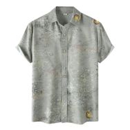 YWBleked Hawaii Retro Tarz Baskılı AG Erkek Gömlek