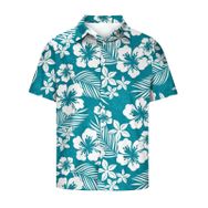 YWBleked Hawaii Stil Rahat Beyaz Erkek Gömlek