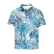 YWBleked Hawaii Vintage Baskılı Rahat Beyaz Erkek Gömlek