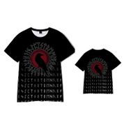 Yxyeceipeno B Yakasız Kısa Kollu Viking Myth 3D Baskı Desen Norse Mitoloji Unisex T-shirt