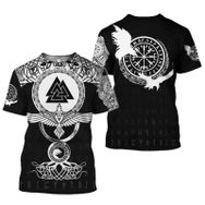 Yxyeceipeno C Nordic Mythology Viking 3D Baskılı Çeşitli Etkinlikler İçin Uygun Unisex T-shirt