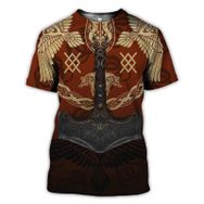 Yxyeceipeno E Nordic Mythology Viking 3D Baskılı Çeşitli Etkinlikler İçin Uygun Unisex T-shirt