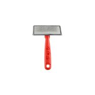 Zampa 14x9 cm Kırmızı Slikon Top Başlıklı Kedi Köpek Tarak