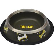 Zampa 24 Oz Kaymaz Tabanlı Kemik Desenli Köpek Mama-Su Kabı