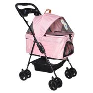 Zampa 45x64x96 cm Pembe Verstappen Kedi ve Köpek Arabası