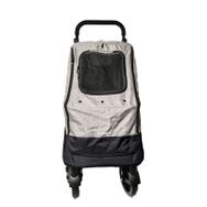 Zampa Alonso 60x97x111 cm Gri Kedi Köpek Arabası