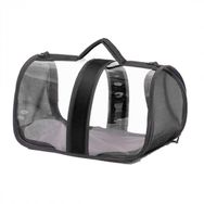Zampa Flybag Siyah 25x26x44 cm Kedi Köpek Şeffaf Taşıma Çantası