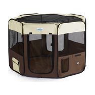 Zampa Krem Kahverengi 91x91x54 cm Pet Park Oyun Alanı