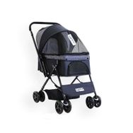 Zampa Nova 52x76.5x95 cm Lacivert Kedi ve Köpek Gezdirme Arabası