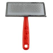 Zampa Slikon Top Başlıklı Kırmızı 14x9 cm Kedi ve Köpek Fırçası